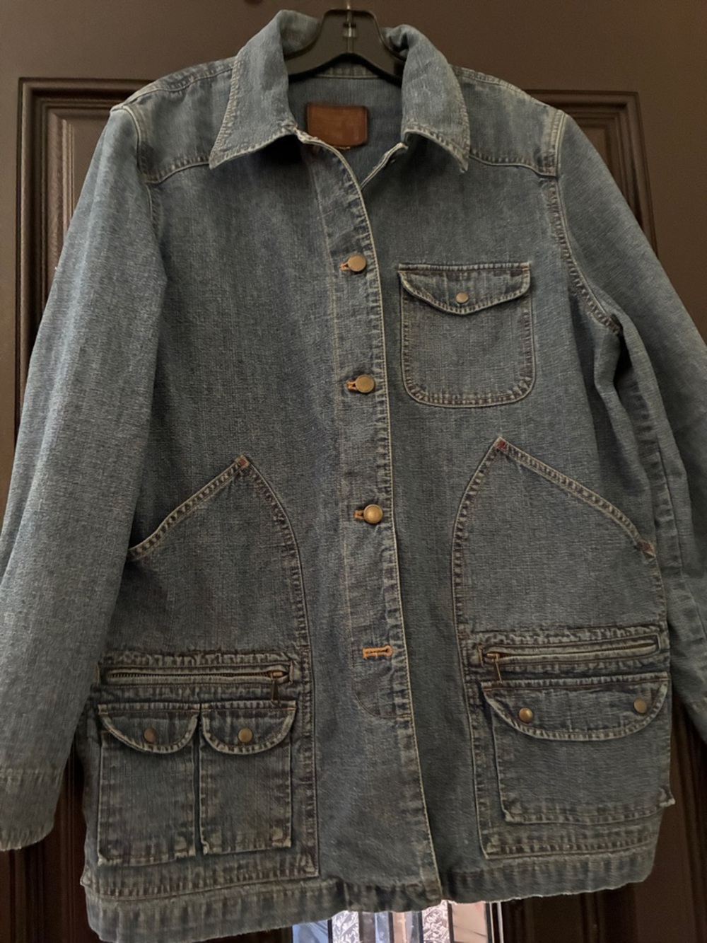 Lauren Jeans Company Vintage Ladies Denim Utility Jacket